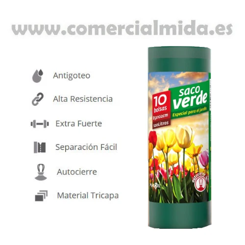 Bolsas de basura SACO VERDE (Especial Jardín) - Image 2