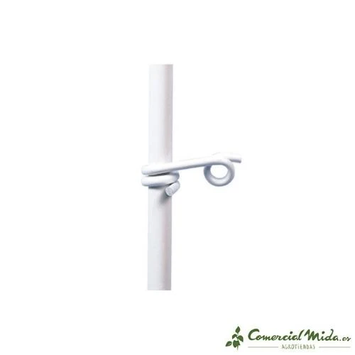 Aislador Cola de Cerdo para Hilo Poste de Fibra de Vidrio Ø 12 mm, 10cm