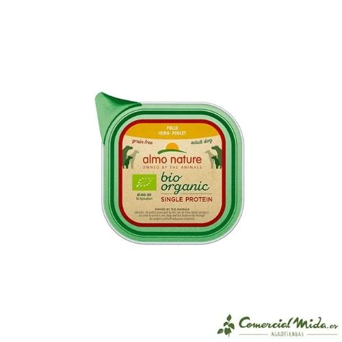 Comida Húmeda ALMO NATURE BIO ORGANIC Monoproteina para Perros 150gr (Varios Sabores) - Image 4