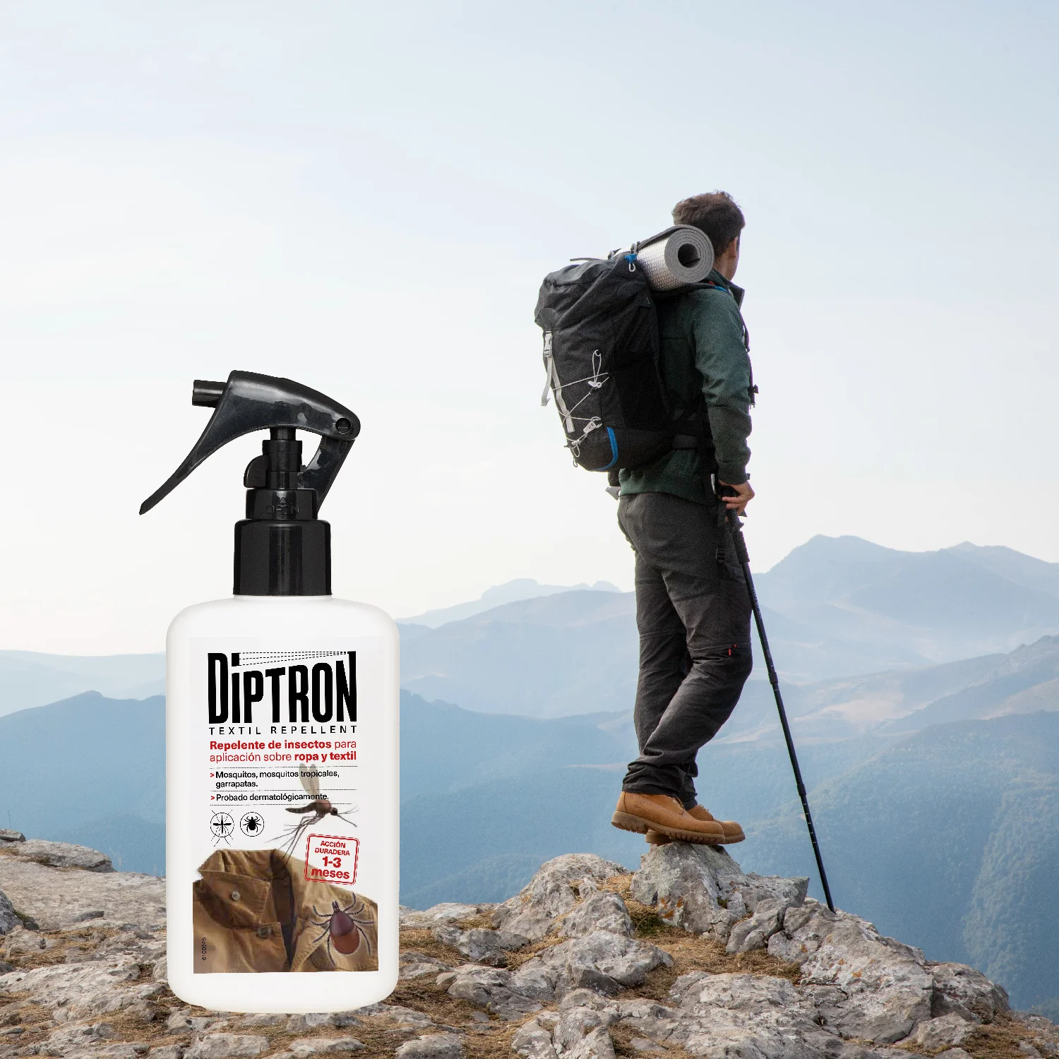 Diptrón Textil Repellent, Repelente de Insectos para Ropa 100ml - Image 2