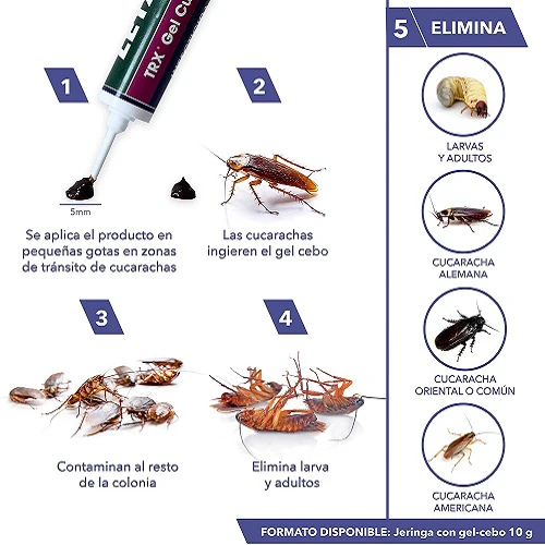 Insecticida LETAL TRX Gel Cucarachas 10 g - Image 5
