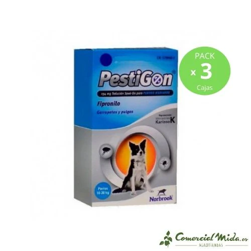 Pipetas Anti Pulgas y Garrapatas PESTIGON para Perros 10-20Kg - Image 4