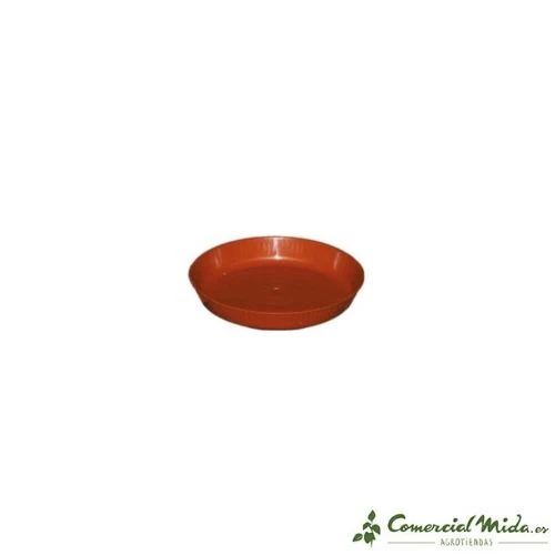 Plato para Maceta ARTEMA de Plástico Rojo Teja Rallada