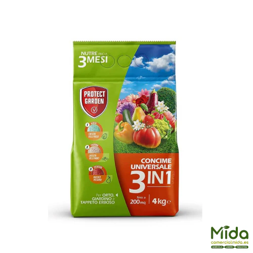 Protect Garden Abono Granulado Universal 3 en 1 x4Kg
