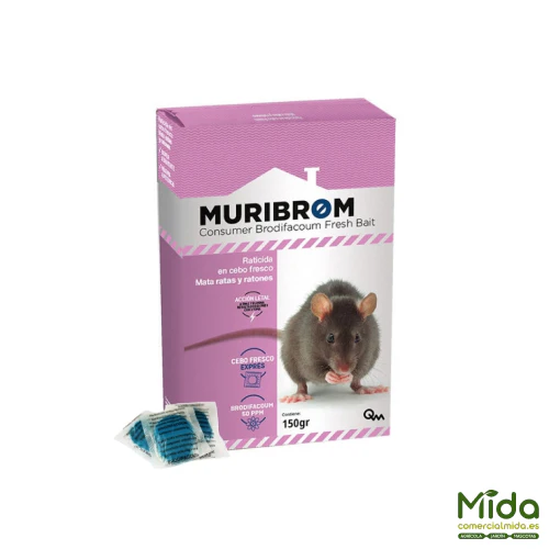 Raticida MURIBROM CEBO FRESCO EXPRÉS, mata ratas y ratones (Brodifacoum) - Image 15