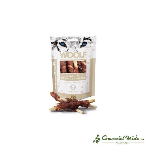 Snacks WOOLF Rollitos Masticables con Pollo 5 x 100 gr