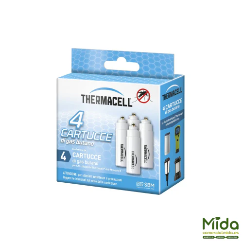 Thermacell Recarga 4 Cartuchos Gas Butano