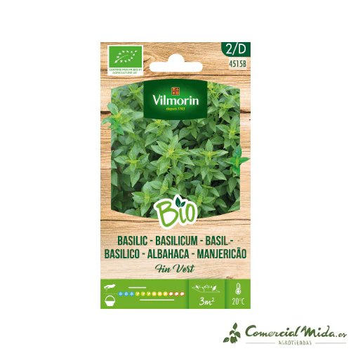VILMORIN BIO Semillas Albahaca Fin Vert